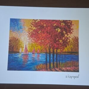 NWT Slava Ilyayev "Our River of Love" Lithograph & COA